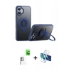 MARSİLYAN™- iPhone 16 Plus Kılıf Zirve Çizgi Prime - Siyah 3D Antistatik Seramik Nano Ekran Koruyucu + Raze Metal Kamera Lens - BZ