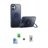 MARSİLYAN™- iPhone 16 Plus Kılıf Zirve Çizgi Prime - Siyah Bilvis 3D Cam Ekran Koruyucu + Raze Metal Kamera Lens - LT