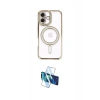 MARSİLYAN™- iPhone 16 Plus Kılıf Zirve Doku Prime - Siyah 3D Antistatik Cam Ekran Koruyucu