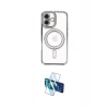 MARSİLYAN™- iPhone 16 Plus Kılıf Zirve Doku Prime - Siyah 3D Antistatik Cam Ekran Koruyucu