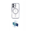 MARSİLYAN™- iPhone 16 Plus Kılıf Zirve Doku Prime - Siyah 3D Antistatik Cam Ekran Koruyucu