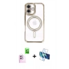 MARSİLYAN™- iPhone 16 Plus Kılıf Zirve Doku Prime - Siyah 3D Antistatik Seramik Nano Ekran Koruyucu + Raze Metal Kamera Lens - PE