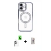 MARSİLYAN™- iPhone 16 Plus Kılıf Zirve Doku Prime - Siyah Bilvis 3D Cam Ekran Koruyucu + Raze Metal Kamera Lens - BZ