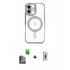MARSİLYAN™- iPhone 16 Plus Kılıf Zirve Doku Prime - Siyah Bilvis 3D Cam Ekran Koruyucu + Raze Metal Kamera Lens - SH