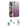 MARSİLYAN™- iPhone 16 Plus Kılıf Zirve Modern Prime - Şeffaf Pasifik Cam Ekran Koruyucu + Lacivert Raze Metal Kamera Lens