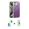 MARSİLYAN™- iPhone 16 Plus Kılıf Zirve Modern Prime - Şeffaf Pasifik Cam Ekran Koruyucu + Lacivert Raze Metal Kamera Lens