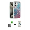 MARSİLYAN™- iPhone 16 Plus Kılıf Zirve Modern Prime - Şeffaf Pasifik Cam Ekran Koruyucu + Raze Metal Kamera Lens - SH