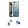 MARSİLYAN™- iPhone 16 Plus Kılıf Zirve Modern Prime - Siyah 3D Antistatik Cam Ekran Koruyucu + Raze Metal Kamera Lens - SH