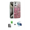 MARSİLYAN™- iPhone 16 Plus Kılıf Zirve Modern Prime - Siyah 3D Antistatik Cam Ekran Koruyucu + Raze Metal Kamera Lens - SH