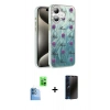 MARSİLYAN™- iPhone 16 Plus Kılıf Zirve Modern Prime - Siyah 3D Antistatik Hayalet Cam Ekran Koruyucu + Raze Metal Kamera Lens - LT
