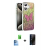 MARSİLYAN™- iPhone 16 Plus Kılıf Zirve Modern Prime - Siyah 3D Antistatik Hayalet Cam Ekran Koruyucu + Raze Metal Kamera Lens - LT