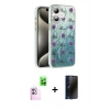 MARSİLYAN™- iPhone 16 Plus Kılıf Zirve Modern Prime - Siyah 3D Antistatik Hayalet Cam Ekran Koruyucu + Raze Metal Kamera Lens - PE