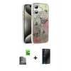 MARSİLYAN™- iPhone 16 Plus Kılıf Zirve Modern Prime - Siyah 3D Antistatik Hayalet Cam Ekran Koruyucu + Raze Metal Kamera Lens - SH