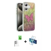MARSİLYAN™- iPhone 16 Plus Kılıf Zirve Modern Prime - Siyah 3D Antistatik Seramik Nano Ekran Koruyucu + Raze Metal Kamera Lens - BZ