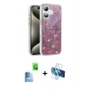 MARSİLYAN™- iPhone 16 Plus Kılıf Zirve Modern Prime - Siyah 3D Antistatik Seramik Nano Ekran Koruyucu + Raze Metal Kamera Lens - LT