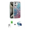 MARSİLYAN™- iPhone 16 Plus Kılıf Zirve Modern Prime - Siyah 3D Antistatik Seramik Nano Ekran Koruyucu + Raze Metal Kamera Lens - BZ