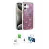 MARSİLYAN™- iPhone 16 Plus Kılıf Zirve Modern Prime - Siyah 3D Antistatik Seramik Nano Ekran Koruyucu + Raze Metal Kamera Lens - BZ