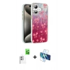 MARSİLYAN™- iPhone 16 Plus Kılıf Zirve Modern Prime - Siyah 3D Antistatik Seramik Nano Ekran Koruyucu + Raze Metal Kamera Lens - BZ