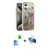 MARSİLYAN™- iPhone 16 Plus Kılıf Zirve Modern Prime - Siyah 3D Antistatik Seramik Nano Ekran Koruyucu + Raze Metal Kamera Lens - LT