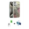 MARSİLYAN™- iPhone 16 Plus Kılıf Zirve Modern Prime - Siyah 3D Antistatik Seramik Nano Ekran Koruyucu + Raze Metal Kamera Lens - BZ