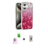 MARSİLYAN™- iPhone 16 Plus Kılıf Zirve Modern Prime - Siyah Bilvis 3D Cam Ekran Koruyucu + Raze Metal Kamera Lens - PE