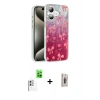 MARSİLYAN™- iPhone 16 Plus Kılıf Zirve Modern Prime - Siyah Bilvis 3D Cam Ekran Koruyucu + Raze Metal Kamera Lens - BZ