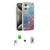 MARSİLYAN™- iPhone 16 Plus Kılıf Zirve Modern Prime - Siyah Bilvis 3D Cam Ekran Koruyucu + Raze Metal Kamera Lens - BZ