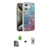 MARSİLYAN™- iPhone 16 Plus Kılıf Zirve Modern Prime - Siyah Bilvis 3D Cam Ekran Koruyucu + Siyah Raze Metal Kamera Lens