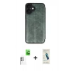 MARSİLYAN™- iPhone 16 Plus Kılıf Zirve Yansıma Serisi - Şeffaf Pasifik Cam Ekran Koruyucu + Raze Metal Kamera Lens - BZ