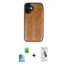 MARSİLYAN™- iPhone 16 Plus Kılıf Zirve Yansıma Serisi - Şeffaf Pasifik Cam Ekran Koruyucu + Raze Metal Kamera Lens - LT