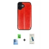 MARSİLYAN™- iPhone 16 Plus Kılıf Zirve Yansıma Serisi - Şeffaf Pasifik Cam Ekran Koruyucu + Raze Metal Kamera Lens - LT