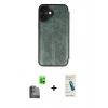 MARSİLYAN™- iPhone 16 Plus Kılıf Zirve Yansıma Serisi - Şeffaf Pasifik Cam Ekran Koruyucu + Raze Metal Kamera Lens - SH