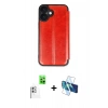 MARSİLYAN™- iPhone 16 Plus Kılıf Zirve Yansıma Serisi - Siyah 3D Antistatik Cam Ekran Koruyucu + Raze Metal Kamera Lens - BZ