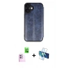 MARSİLYAN™- iPhone 16 Plus Kılıf Zirve Yansıma Serisi - Siyah 3D Antistatik Seramik Nano Ekran Koruyucu + Raze Metal Kamera Lens - PE