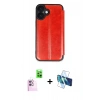 MARSİLYAN™- iPhone 16 Plus Kılıf Zirve Yansıma Serisi - Siyah 3D Antistatik Seramik Nano Ekran Koruyucu + Raze Metal Kamera Lens - PE