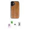 MARSİLYAN™- iPhone 16 Plus Kılıf Zirve Yansıma Serisi - Siyah Bilvis 3D Cam Ekran Koruyucu + Raze Metal Kamera Lens - PE