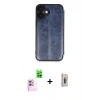 MARSİLYAN™- iPhone 16 Plus Kılıf Zirve Yansıma Serisi - Siyah Bilvis 3D Cam Ekran Koruyucu + Raze Metal Kamera Lens - PE