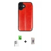 MARSİLYAN™- iPhone 16 Plus Kılıf Zirve Yansıma Serisi - Siyah Bilvis 3D Cam Ekran Koruyucu + Raze Metal Kamera Lens - BZ