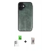 MARSİLYAN™- iPhone 16 Plus Kılıf Zirve Yansıma Serisi - Siyah Bilvis 3D Cam Ekran Koruyucu + Raze Metal Kamera Lens - BZ