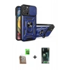 MARSİLYAN™- iPhone 16 Pro Kılıf Ahenk Klasik - Siyah 360 Mat Full Body Arka Koruyucu + Raze Metal Kamera Lens - CLTM