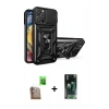 MARSİLYAN™- iPhone 16 Pro Kılıf Ahenk Klasik - Siyah 360 Mat Full Body Arka Koruyucu + Raze Metal Kamera Lens - CLTM