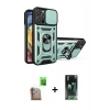 MARSİLYAN™- iPhone 16 Pro Kılıf Ahenk Klasik - Siyah 360 Mat Full Body Arka Koruyucu + Raze Metal Kamera Lens - CLTM