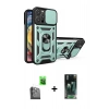 MARSİLYAN™- iPhone 16 Pro Kılıf Ahenk Klasik - Siyah 360 Mat Full Body Arka Koruyucu + Raze Metal Kamera Lens - SH