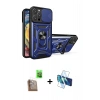 MARSİLYAN™- iPhone 16 Pro Kılıf Ahenk Klasik - Siyah 3D Antistatik Cam Ekran Koruyucu + Raze Metal Kamera Lens - CLTM
