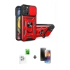 MARSİLYAN™- iPhone 16 Pro Kılıf Ahenk Klasik - Siyah 3D Antistatik Mat Seramik Nano Ekran Koruyucu + Raze Metal Kamera Lens - BZ