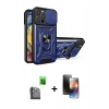 MARSİLYAN™- iPhone 16 Pro Kılıf Ahenk Klasik - Siyah 3D Antistatik Mat Seramik Nano Ekran Koruyucu + Siyah Raze Metal Kamera Lens