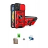MARSİLYAN™- iPhone 16 Pro Kılıf Ahenk Klasik - Siyah 3D Antistatik Seramik Nano Ekran Koruyucu + Çöl Titanyum Raze Metal Kamera Lens