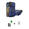 MARSİLYAN™- iPhone 16 Pro Kılıf Ahenk Klasik - Siyah Bilvis 0.18mm Plus Cam Ekran Koruyucu + Raze Metal Kamera Lens - SH