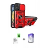 MARSİLYAN™- iPhone 16 Pro Kılıf Ahenk Klasik - Siyah Bilvis 5in1 3D Magic Cam Ekran Koruyucu + Raze Metal Kamera Lens - BZ
