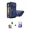 MARSİLYAN™- iPhone 16 Pro Kılıf Ahenk Klasik - Siyah Bilvis 5in1 5D Magic Hayalet Cam Ekran Koruyucu + Raze Metal Kamera Lens - CLTM